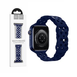 Hoco Silicone Hollow Bracelet for iWatch WA09 (38/40/41mm) Dark Blue Hoco Silicone Hollow Bracelet for iWatch WA09 (38/40/41mm) Dark Blue